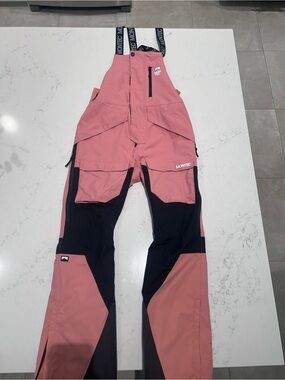 Montec Women's Pink & Black Technical Snow Bib